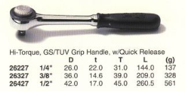 High Torque Ratchet Handles, GS/TUV Grip Handle, w/Quick Release