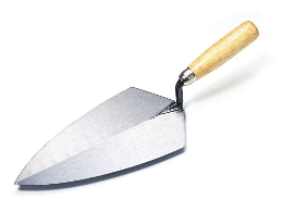 Brick Trowel, Philadelphia. Wood Handle