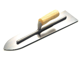 Sharp Point Wood Handle, Finishing Trowel