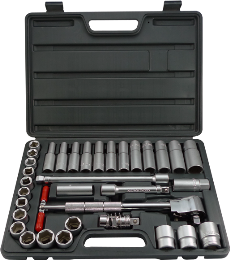 34pc Sidewinder Speed Wrench Kit